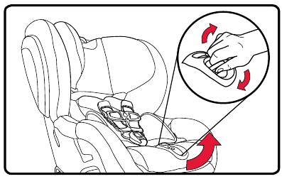 Removing the Harness Buckle - Step 1
