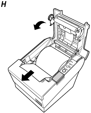 Installing Roll Paper - Step 3