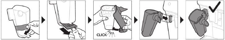 Assembling LatteGo milk container