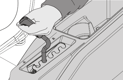 Running - Lower the mower deck