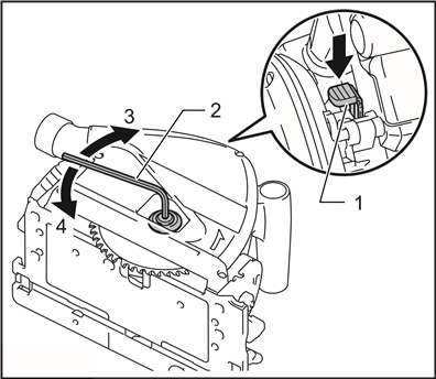 Removing the blade - Step 2