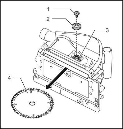 Removing the blade - Step 3