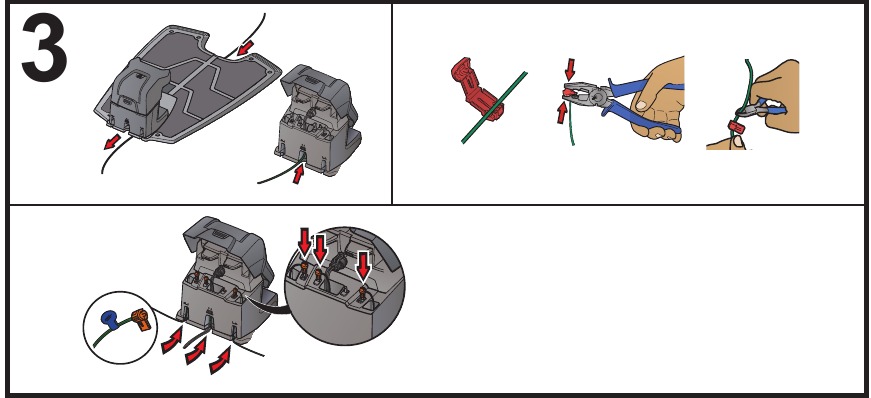 CONNECTING THE BOUNDARY WIRE AND THE GUIDE WIRE