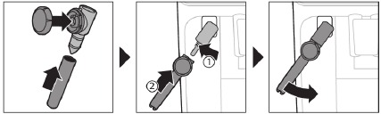 Before first use - Assembling classic milk frother