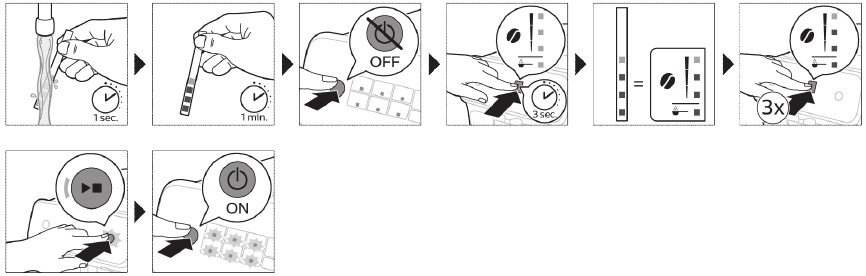 Before first use - Setting the water hardness