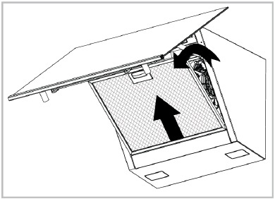 Removing aluminium filters - Step 2