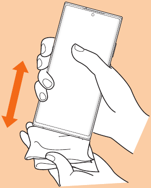 Draining water when the product gets wet - Step 2