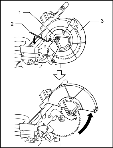 Blade guard - Step 2
