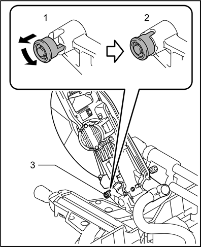 Removing and installing saw blade
