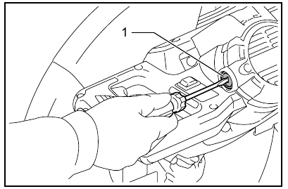 Replacing carbon brushes - Step 2