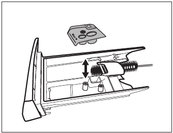 Cleaning the detergent dispenser - Step 2