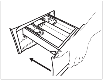 Cleaning the detergent dispenser - Step 4