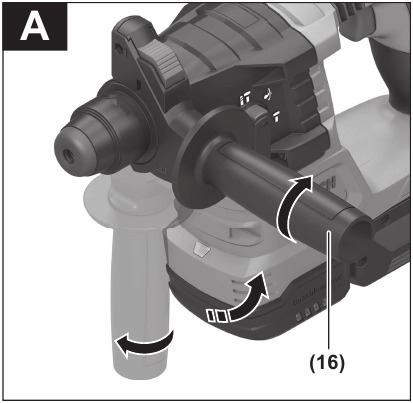 Assembly - Swivelling the auxiliary handle