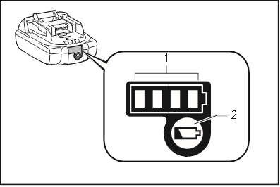 Indicating the remaining battery capacity