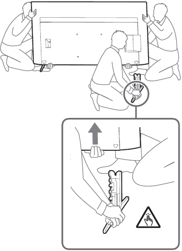 Detaching the Table-Top Stand from the TV