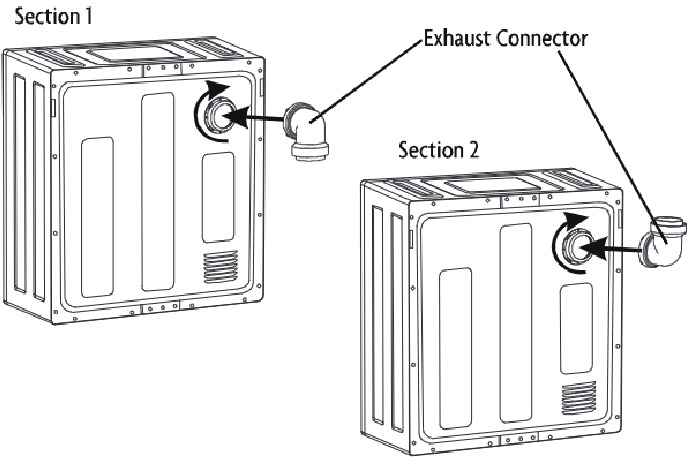 INSTALLING THE EXHAUST CONNECTOR