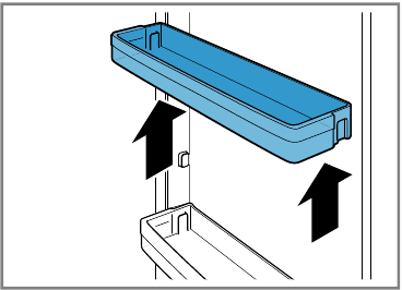 Removing parts - Removing door rack