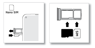 Insert the SIM and microSD cards