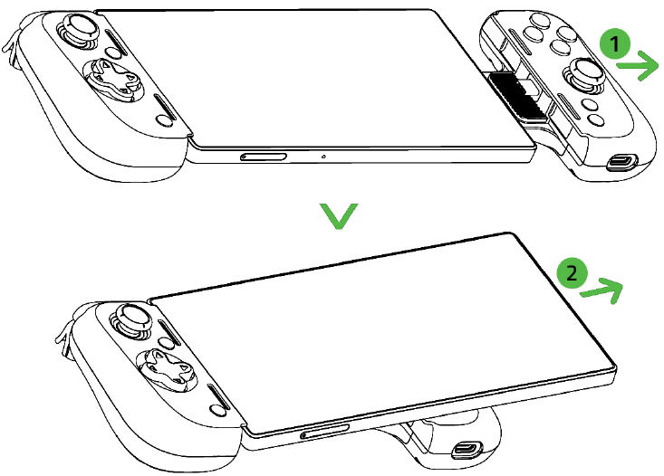 USING THE PRODUCT - DETACHING YOUR PHONE
