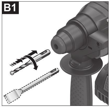 Inserting the SDS plus Application Tool