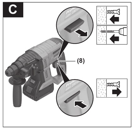 Setting the rotational direction