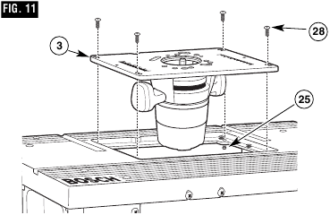 FINAL INSTALLATION OF THE ROUTER MOUNTING PLATE