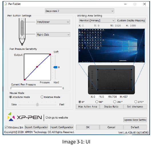 XP-PEN Deco mini4, Deco mini7, Deco mini7W Manual | ManualsLib