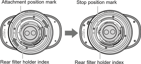 When using screw-in filters
