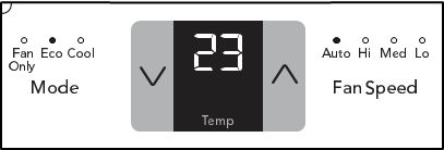 TO CHANGE TEMPERATURE DISPLAY - Step 2