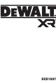 DeWalt XR DCD1007 Original Instructions Manual