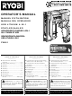 Ryobi FVN51 Operator's Manual