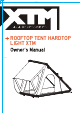 XTM ROOFTOP TENT HARDTOP LIGHT XTM Owner's Manual