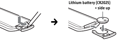  Replacing the battery of remote commander