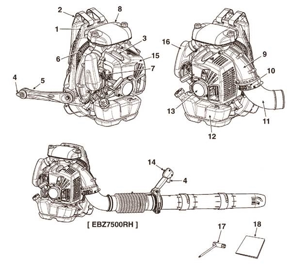 Pro Chaser Carb Kit Con Bulbo Carburatore Kit Per Soffiatore Zaino RedMax EBZ7500RH - Include Carburatore, Guarnizione E 2 Bulb Primer Carb Kit Pro Chaser - Foto 2