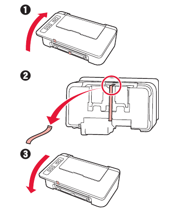  Remove Tape and Turn on - Step 1