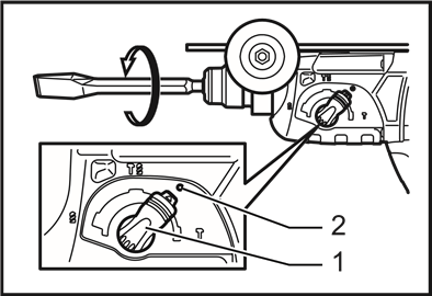 Bit angle (chipping, scaling, demolishing) - Step 1