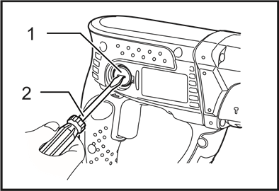 Replacing carbon brushes - Step 3