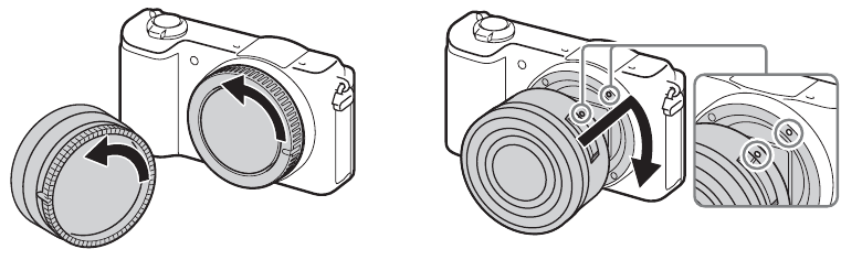 Attaching/removing the lens