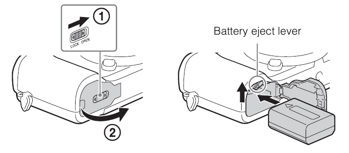 Inserting the battery pack
