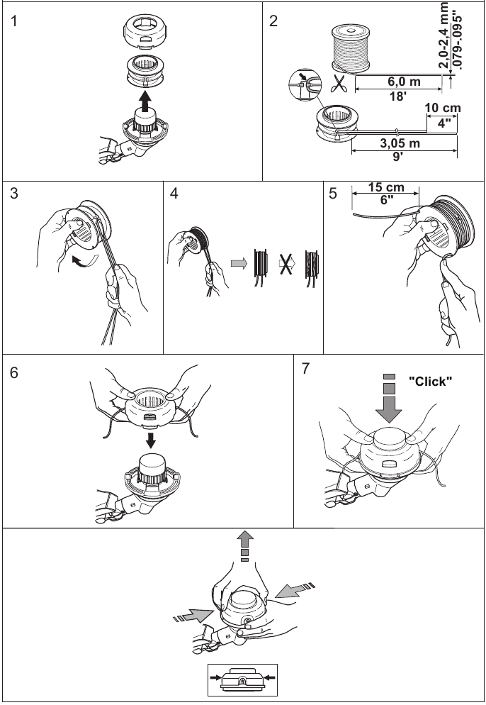 Replace the trimmer line