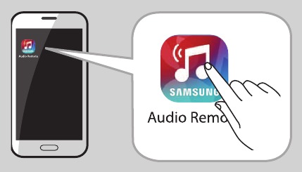Accessing the Samsung Audio Remote App