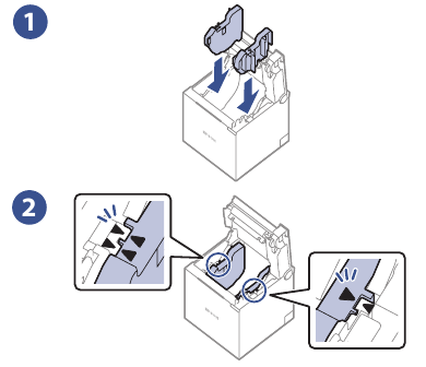 Loading Paper - Roll Paper Guides