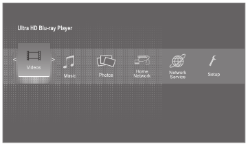 HOME menu - Preparation