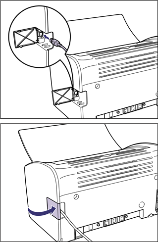 Connecting the Printer to a Computer - Step 1