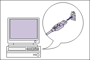 Connecting the Printer to a Computer - Step 2