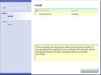Installing the Software - Step 2