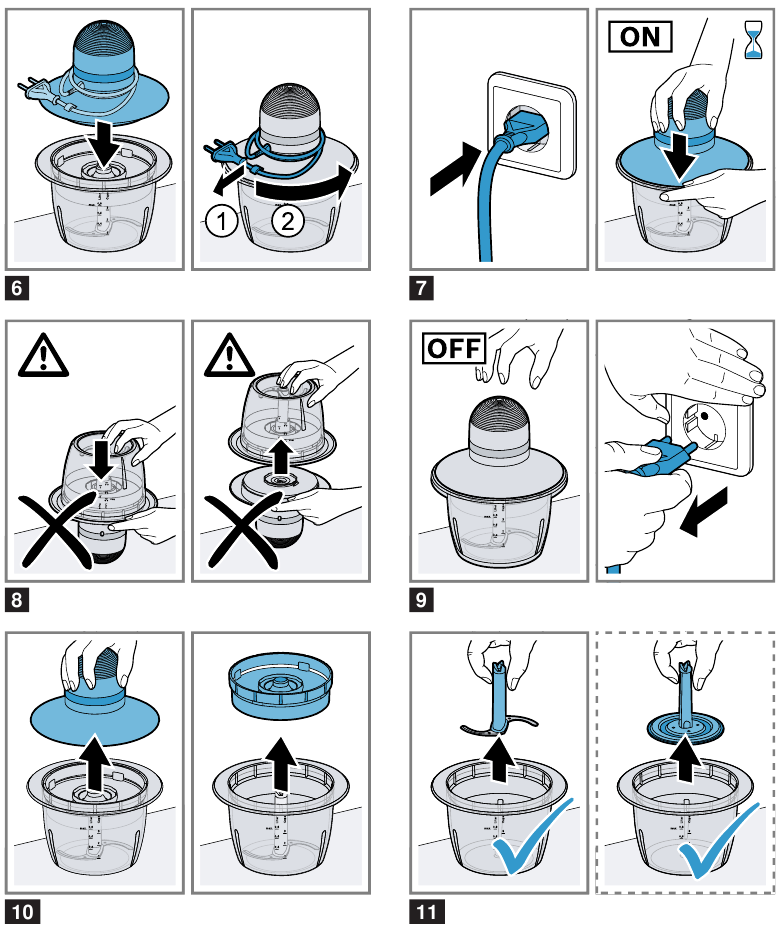 Using the chopper - Step 2