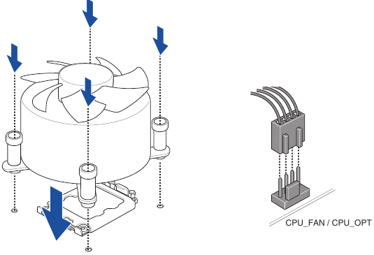 Install the cooling system - Air Cooler