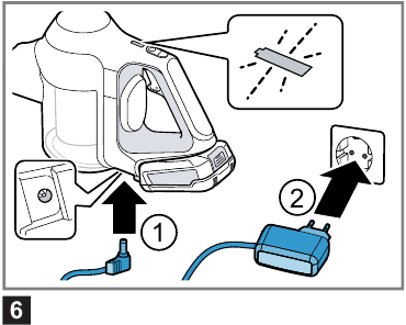 Charging using the charging cable