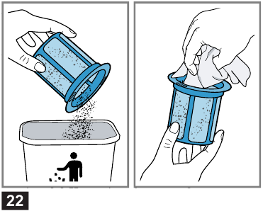 Cleaning the filter unit - Step 4